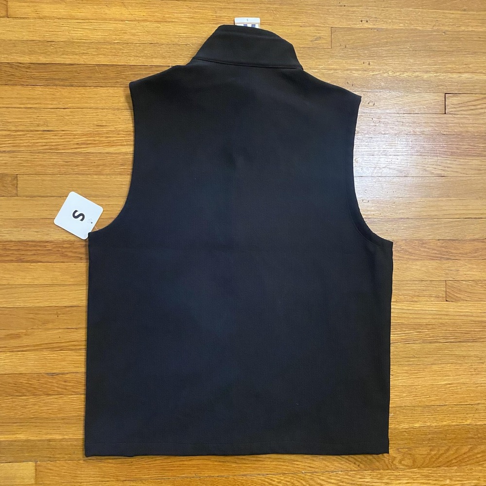 Eddie Bauer Softshell Vest Mens Small Black Full Zip Zip Pockets Outdoor EB00968 - Picture 10 of 11
